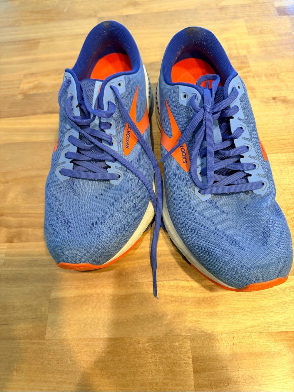 Brooks Men’s Athletic Running Shoes - Blue with Orange Accents